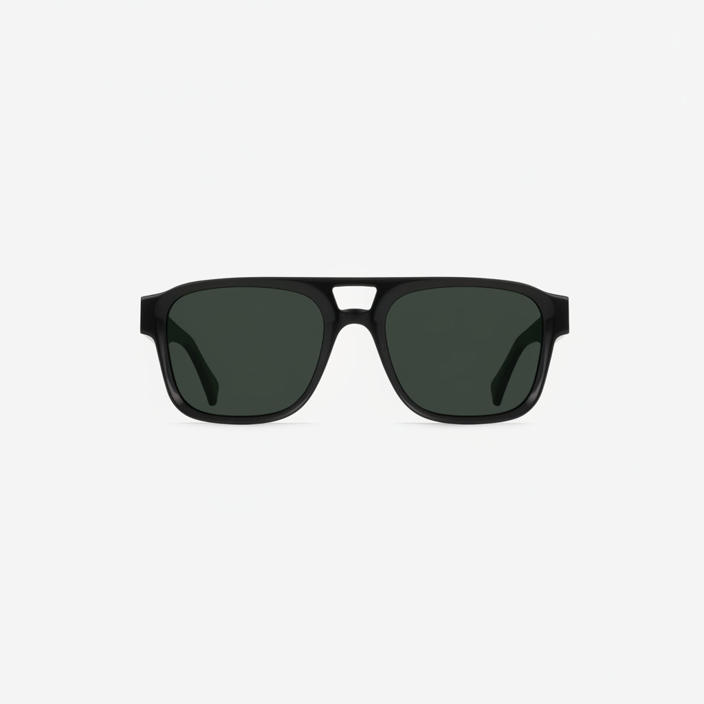 Raen - Rifka - Recycled Black/Green Polarized
