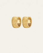 Temple Of The Sun - Arete Wide Huggies - Gold
