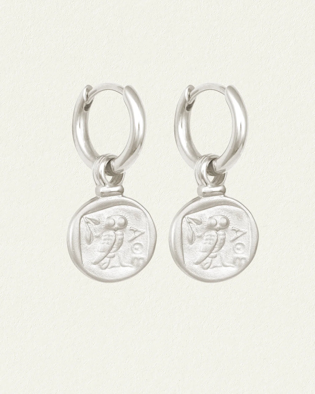 Temple Of The Sun - Palas Drop Earrings - Silver