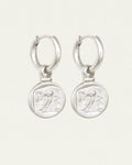 Temple Of The Sun - Palas Drop Earrings - Silver