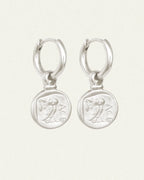 Temple Of The Sun - Palas Drop Earrings - Silver