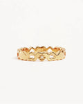 By Charlotte - Connected Hearts Ring - Gold