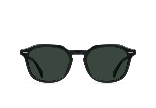 Raen - Clyve - Recycled Black/Green Polarized