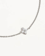 By Charlotte - Crystal Bloom Bracelet - Silver