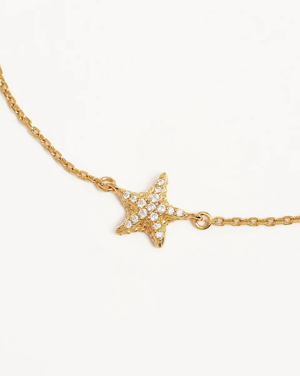 By Charlotte - By The Sea Starfish Bracelet - Gold