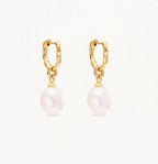 By Charlotte-  Embrace Stillness Pearl Hoops