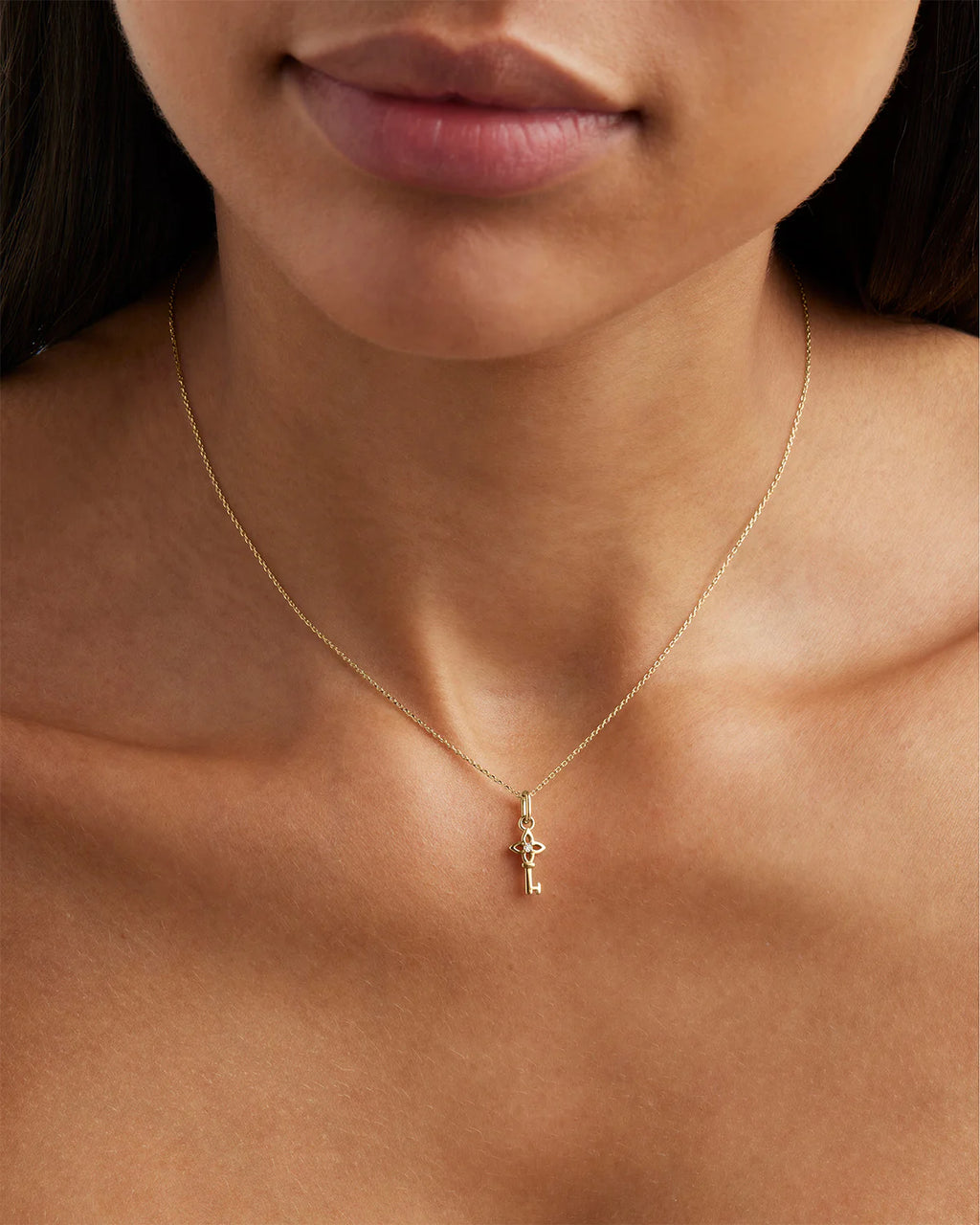 By Charlotte - Key to My Heart Pendant - Gold