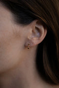 Temple Of The Sun - Eros Drop Stud Earrings Gold
