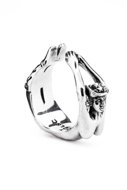 Lox & Chain - Arched Cowgirl Ring