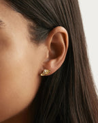 By Charlotte - Ocean Whisper Stud Earrings - Gold