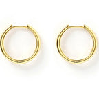 Arms Of Eve - Scarlet Hoop Earrings- Gold