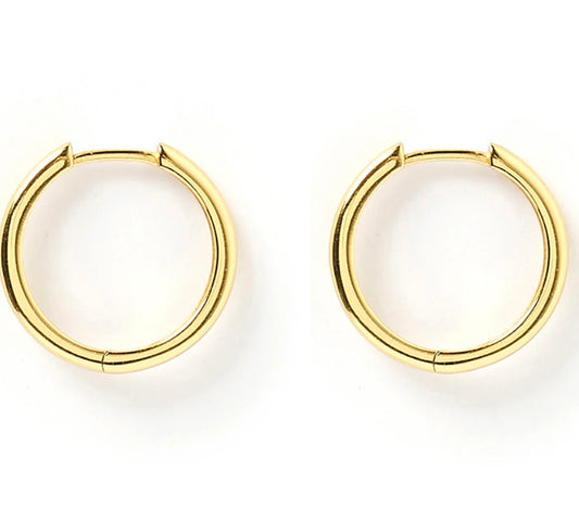 Arms Of Eve - Scarlet Hoop Earrings- Gold