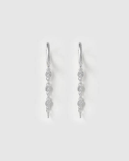 Arms of Eve - Paloma Huggie Earrings - Silver