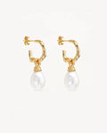 By Charlotte-  Whispers of Tranquility Pearl Hoops