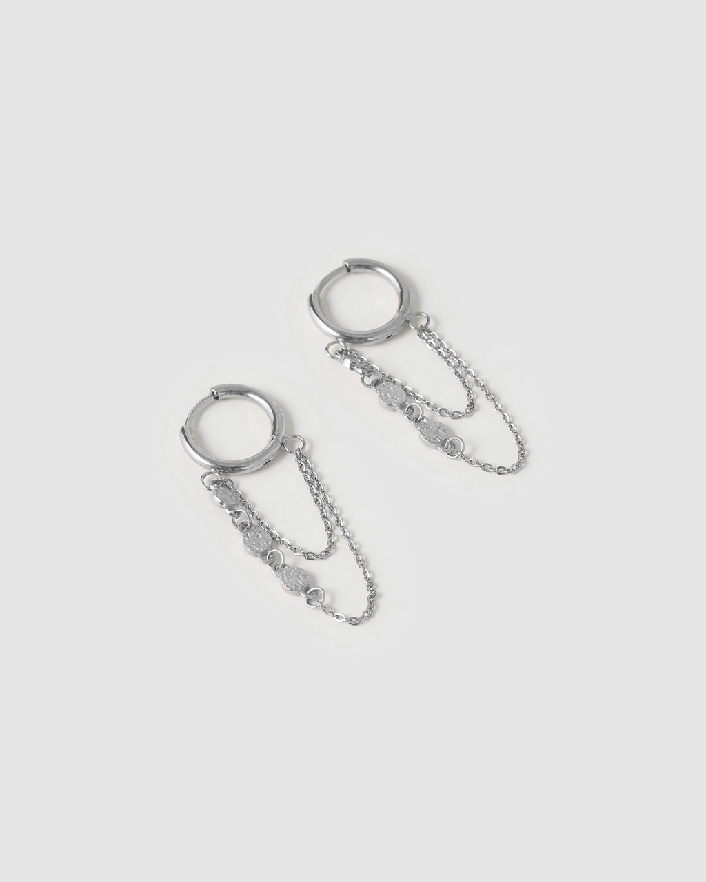 Arms of Eve - Paloma Huggie Earrings - Silver