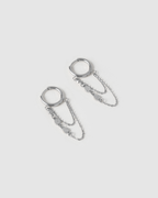Arms of Eve - Paloma Huggie Earrings - Silver