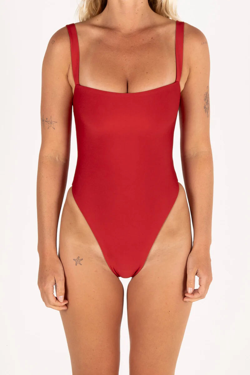 Inner Relm - Sundeck One Piece - Red