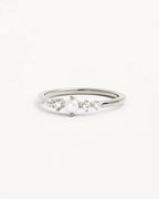 By Charlotte - Sea Foam Ring - Silver