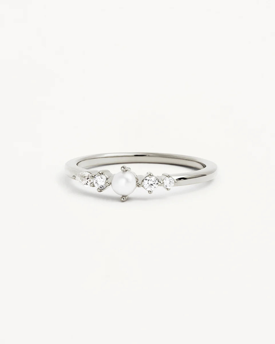 By Charlotte - Sea Foam Ring - Silver