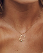 Temple Of The Sun - Horseshoe Necklace Gold