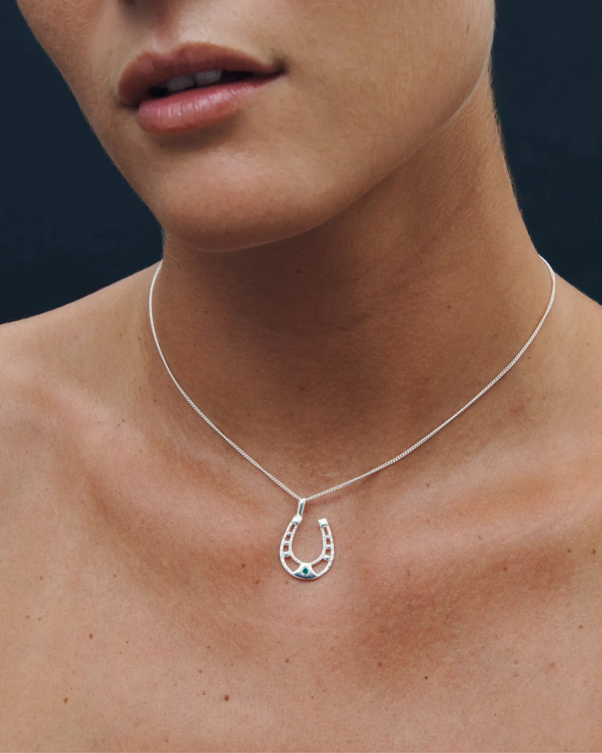 Temple Of The Sun - Horseshoe Necklace Silver