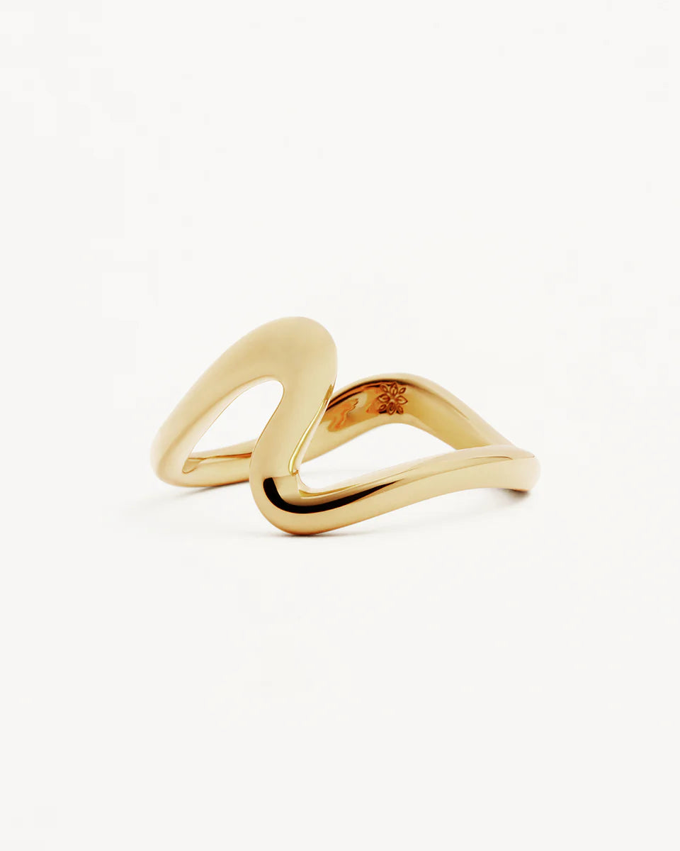 By Charlotte - Flow Of Life Ring - Gold