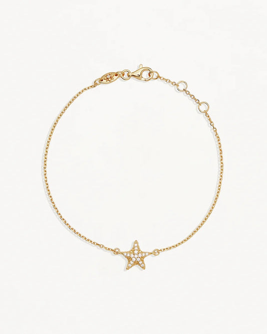 By Charlotte - By The Sea Starfish Bracelet - Gold
