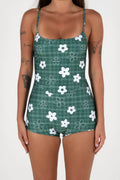 Inner Relm - Holiday Surf Suit - Gingham Green