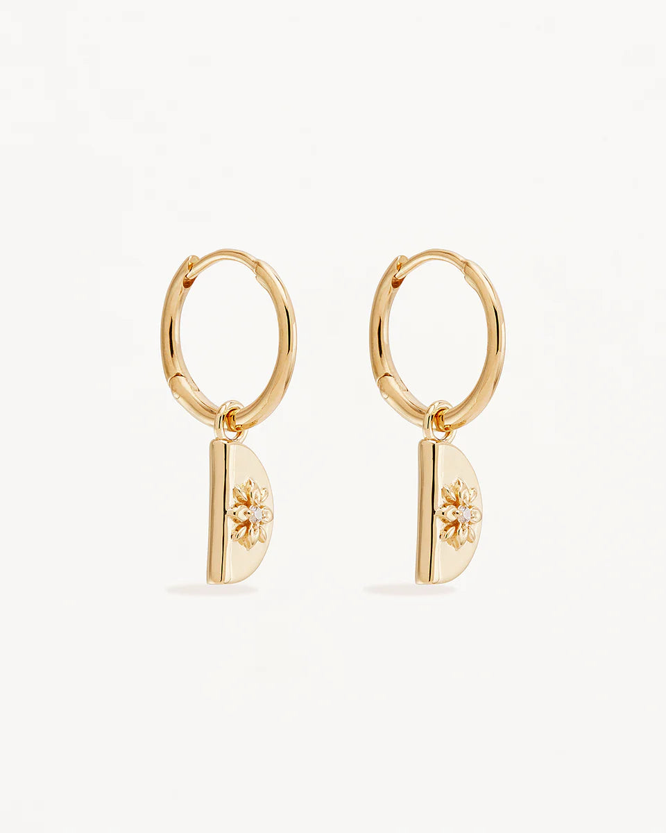 By Charlotte - Lotus Hoops - Gold