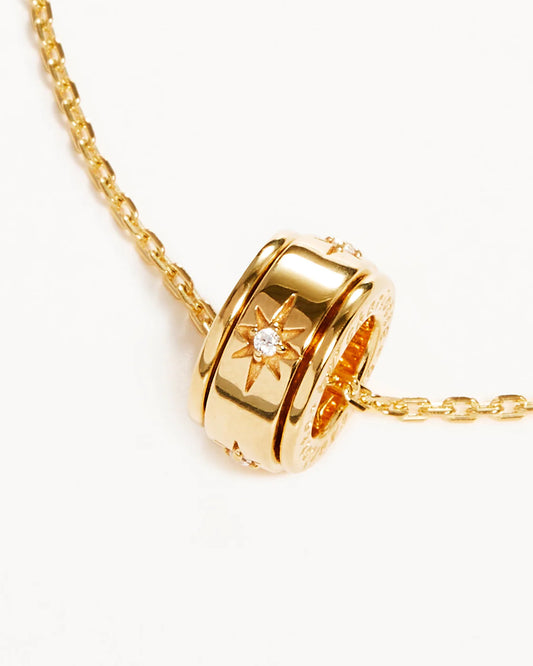 By Charlotte - I Am Loved Spinning Meditation Necklace - Gold