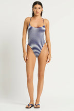 Bond Eye - Indira 1 Piece - Navy Dot stripe
