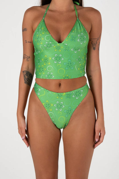 Inner Relm - Smoochie Top + Shebad Shorts - Green Meadow