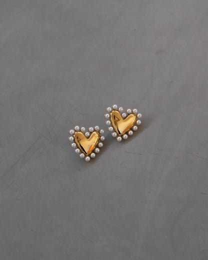Hunter x Hunter - Pearl Heart Earrings
