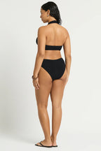 Bond-Eye Swim - Bailey Crop - Black Eco