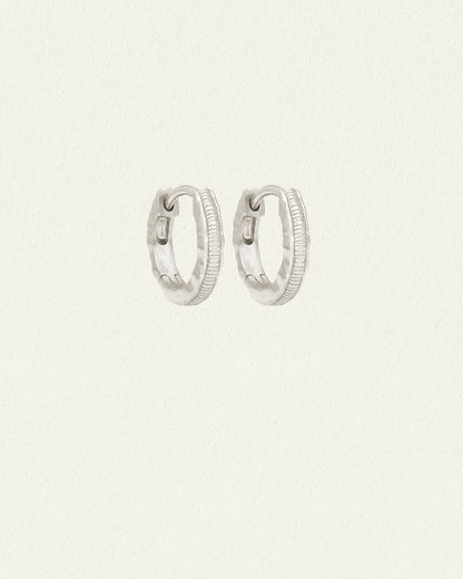 Temple Of The Sun - Arete Huggies - Silver