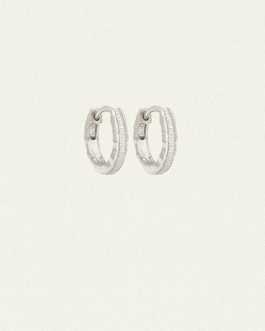 Temple Of The Sun - Arete Huggies - Silver