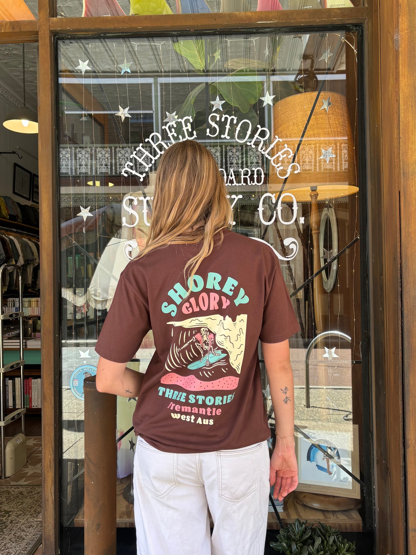 Three Stories - Shorey Glory Classic Tee - Chestnut