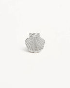 By Charlotte - By The Shore Shell Stud Earrings - Silver