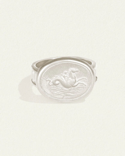 Temple Of The Sun - Poseidon Ring - Silver