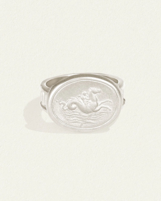 Temple Of The Sun - Poseidon Ring - Silver