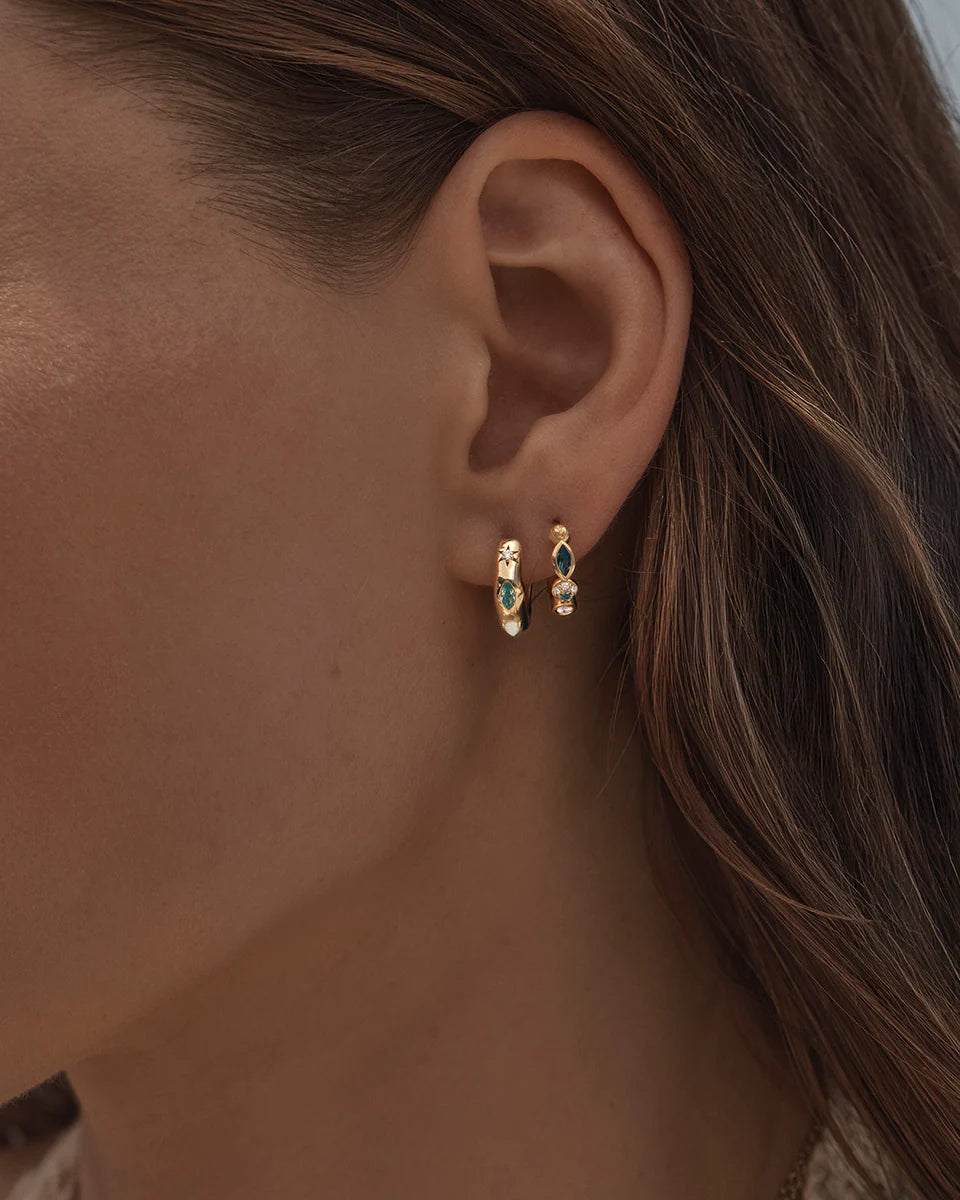 By Charlotte - Hope and Protection Hoops- Gold