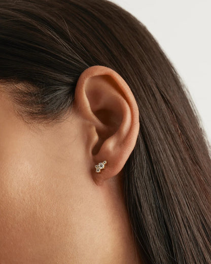 By Charlotte - Mist Stud Earrings - Gold