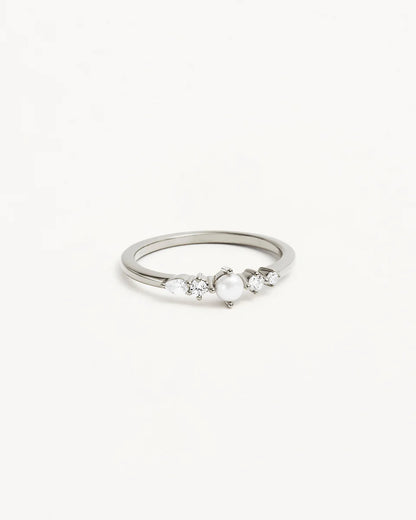 By Charlotte - Sea Foam Ring - Silver