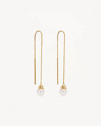 By Charlotte - Whispers of Tranquillity Pearl Thread Earrings