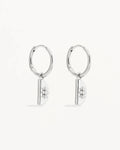 By Charlotte - Lotus Hoops - Silver