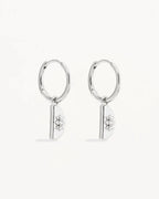 By Charlotte - Lotus Hoops - Silver