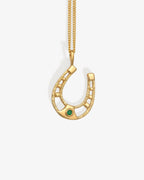 Temple Of The Sun - Horseshoe Necklace Gold