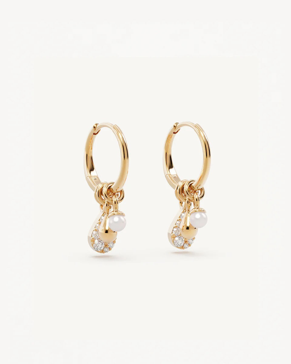 By Charlotte - Ocean Mist Hoops - Gold