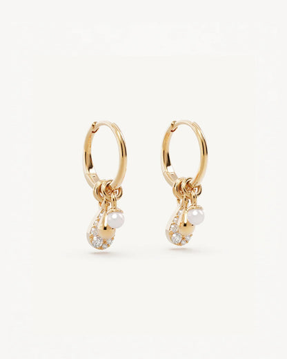By Charlotte - Ocean Mist Hoops - Gold