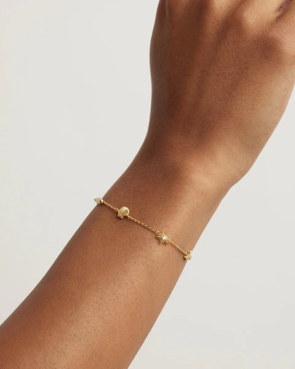 By Charlotte - Ocean Dreaming Bracelet - Gold
